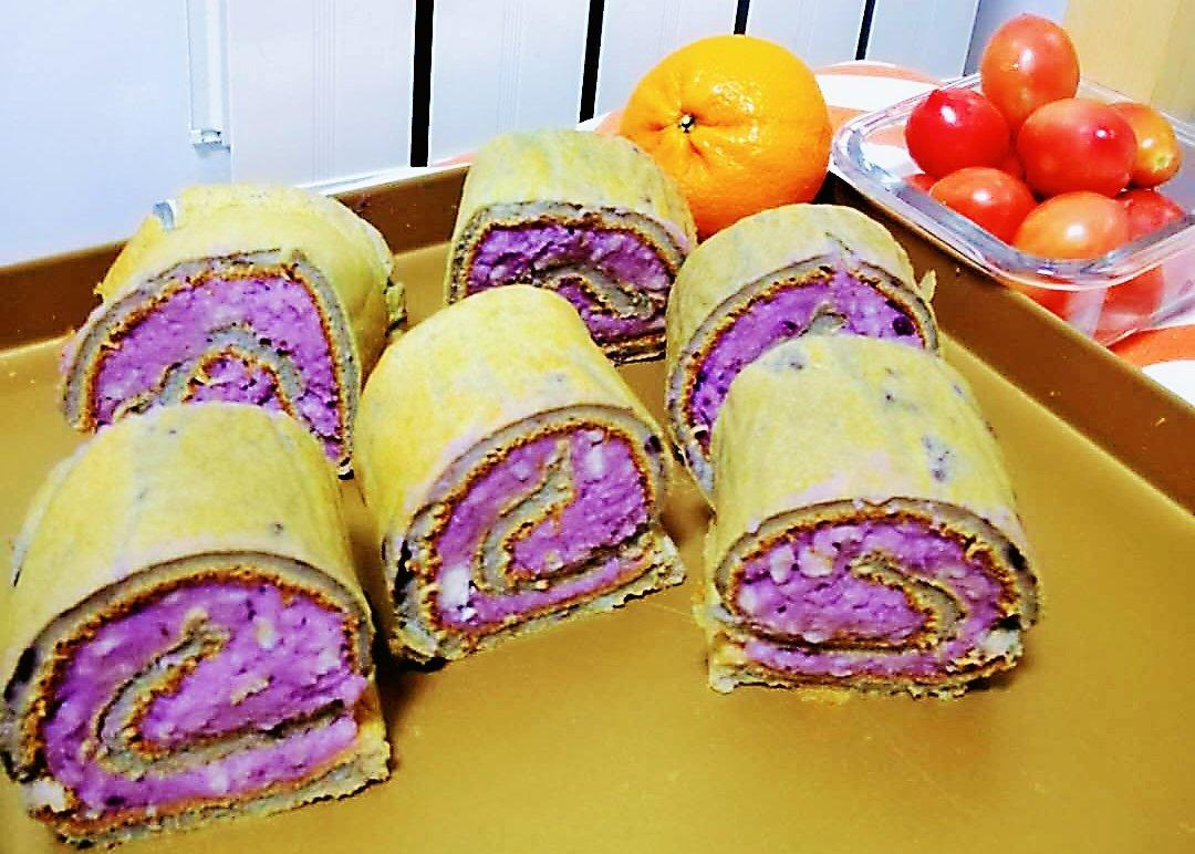 芋泥控不容错过的芋泥蛋糕卷