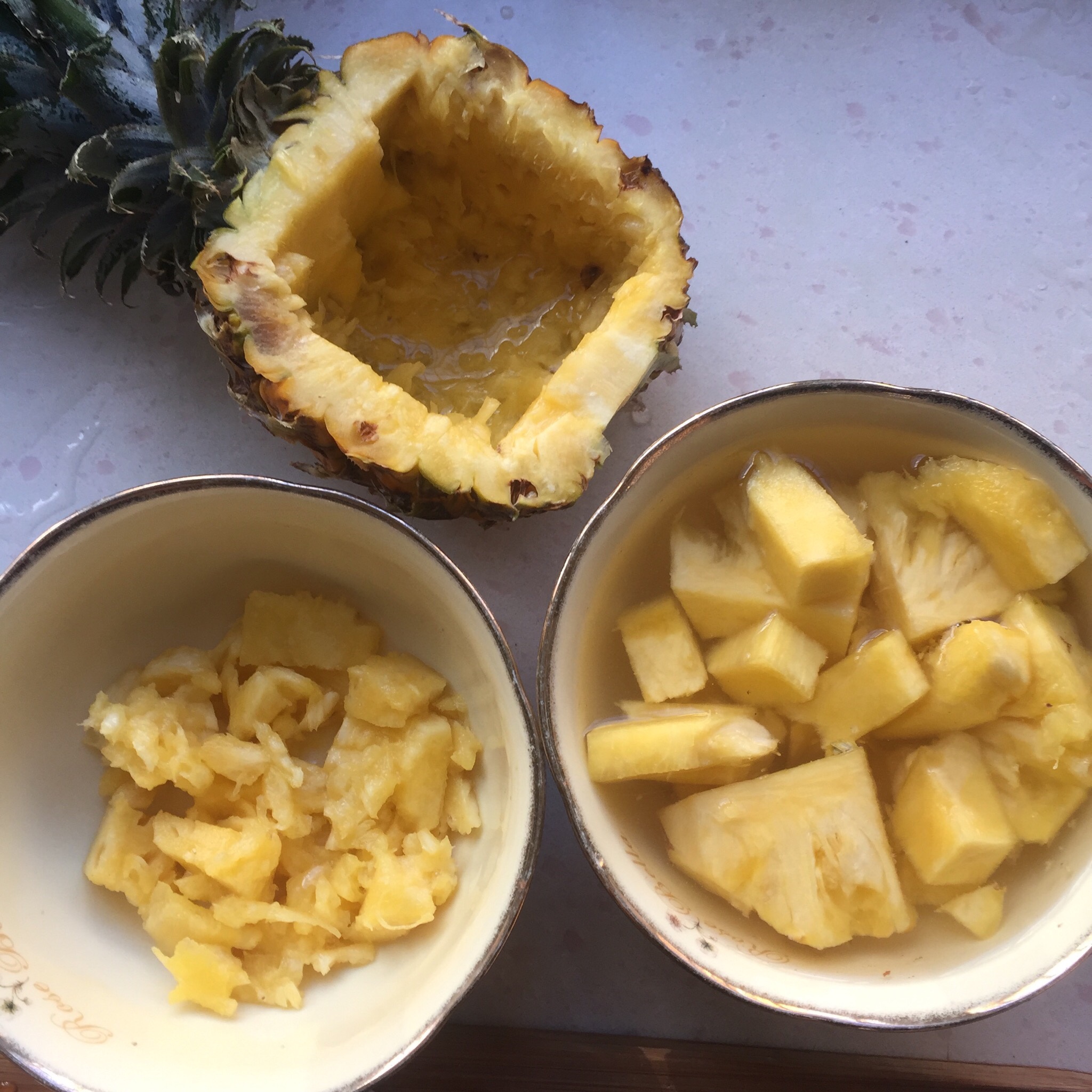 菠萝糯米饭——云南傣式/甜的做法 步骤3