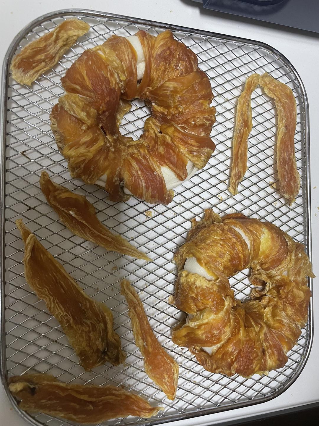 自制宠物零食磨牙棒鸡肉干烘干狗零食