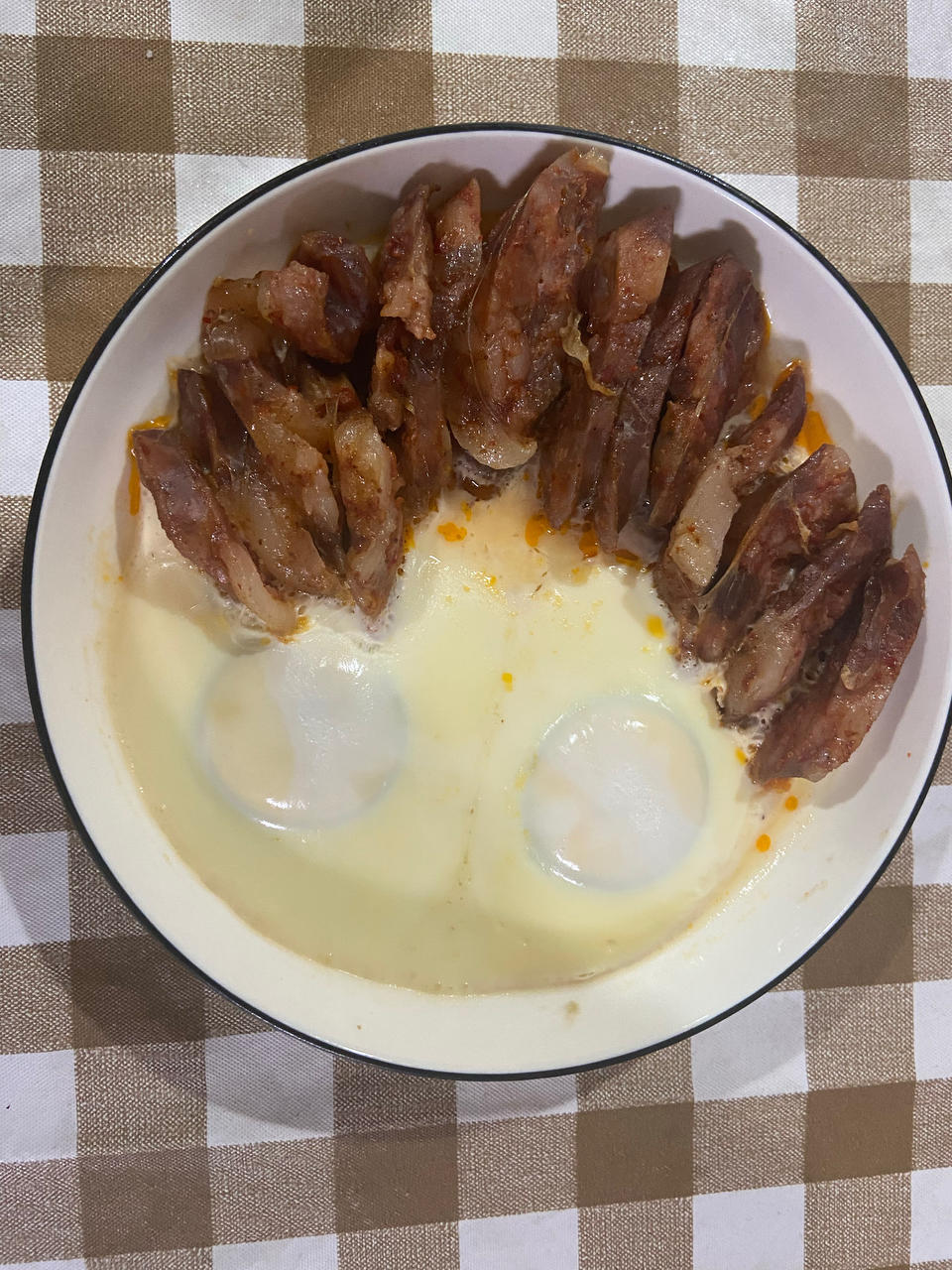 香肠蒸蛋