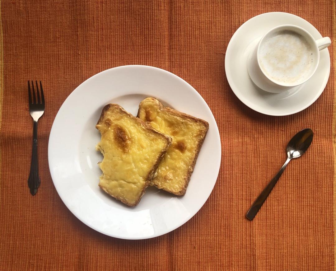 零失败快手岩烧乳酪(熔岩吐司)十分钟网红早餐，好吃哭