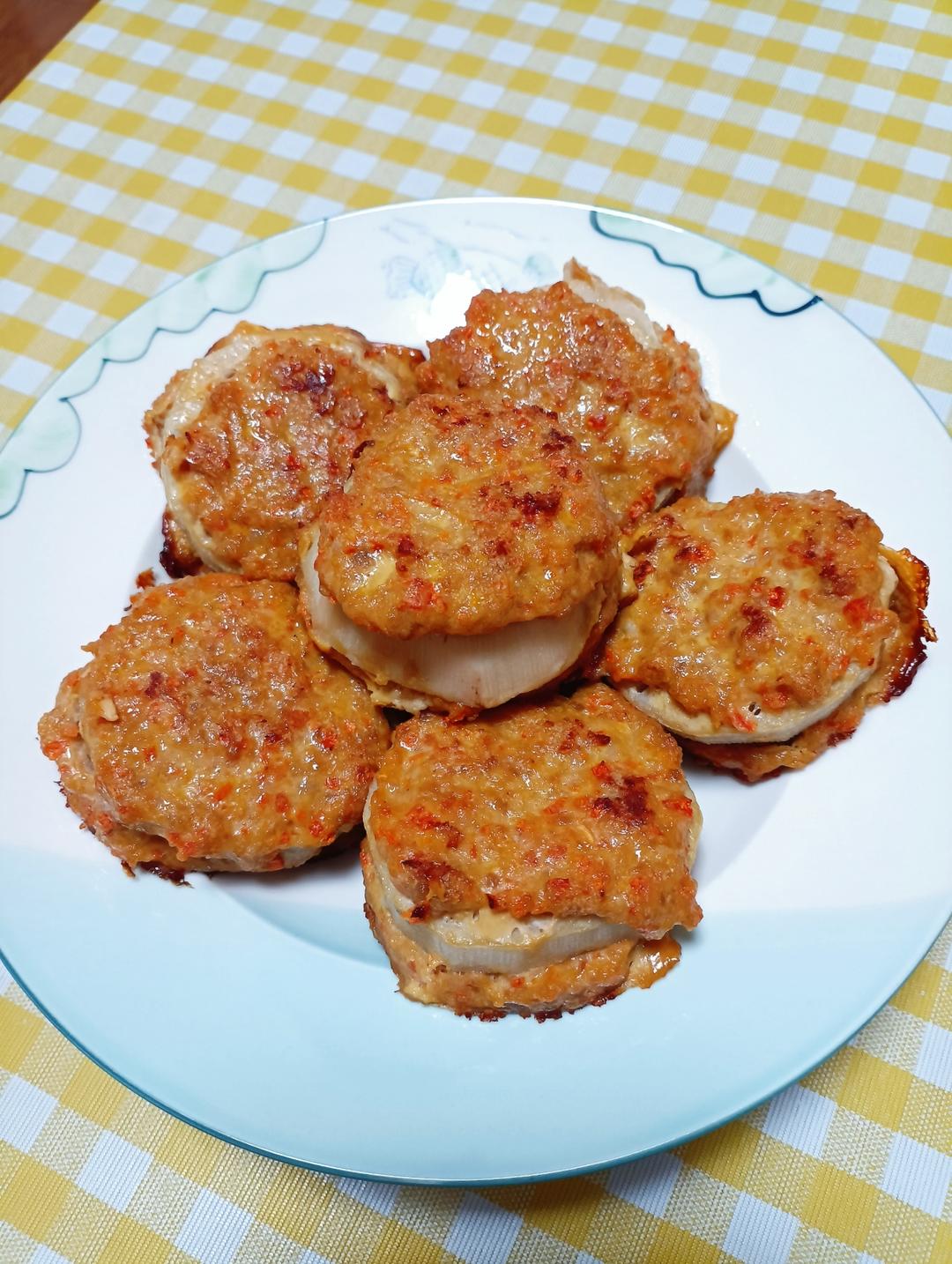 「厨房实验」莲藕猪肉饼（无油烤箱版）