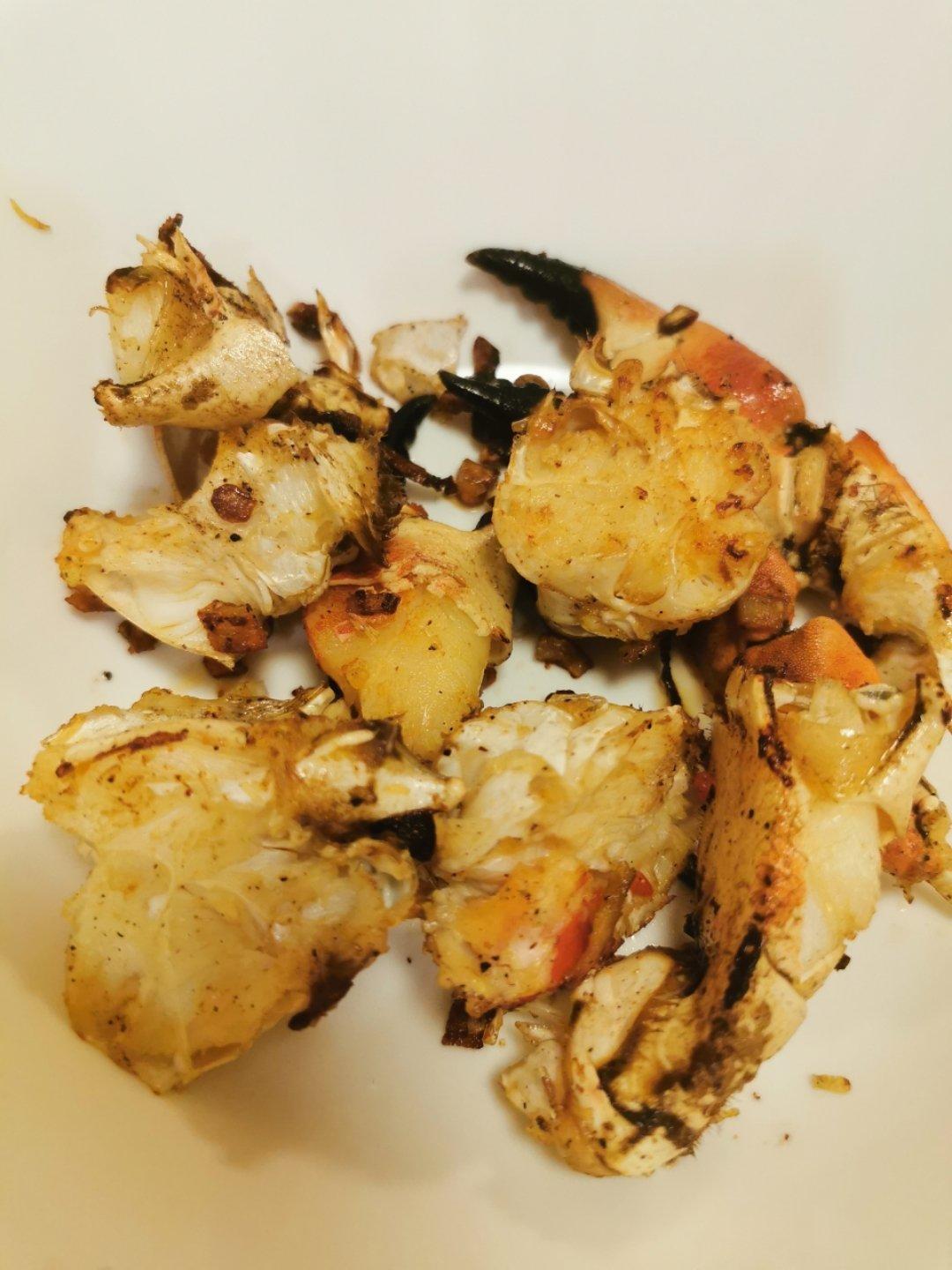 好吃到跳的椒盐面包蟹