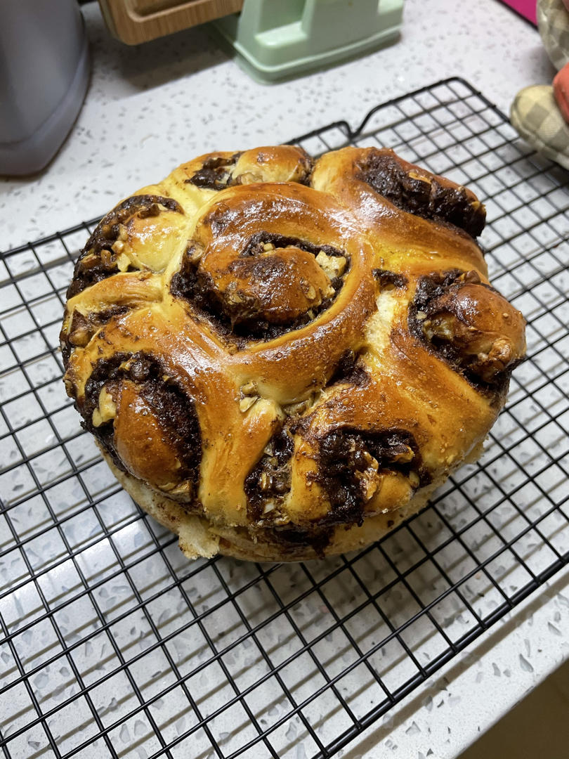 红糖肉桂核桃手撕面包