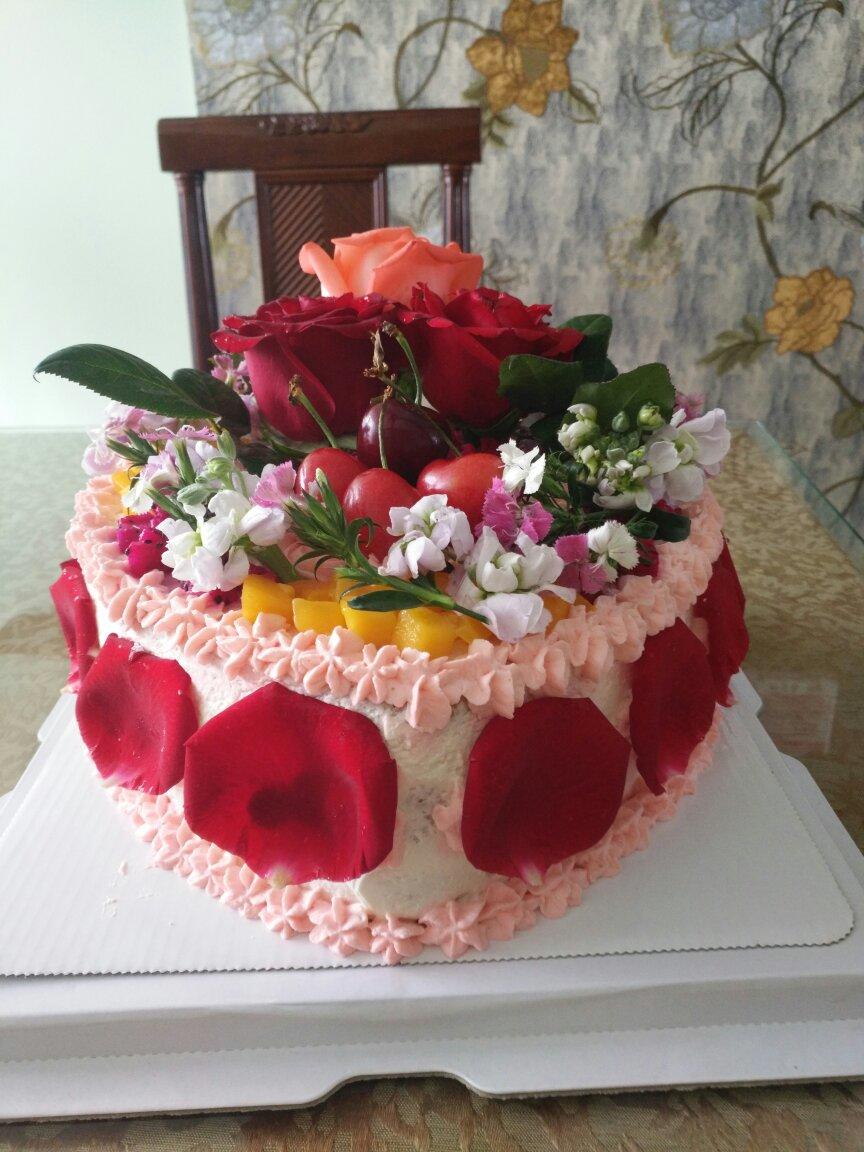鲜花蛋糕