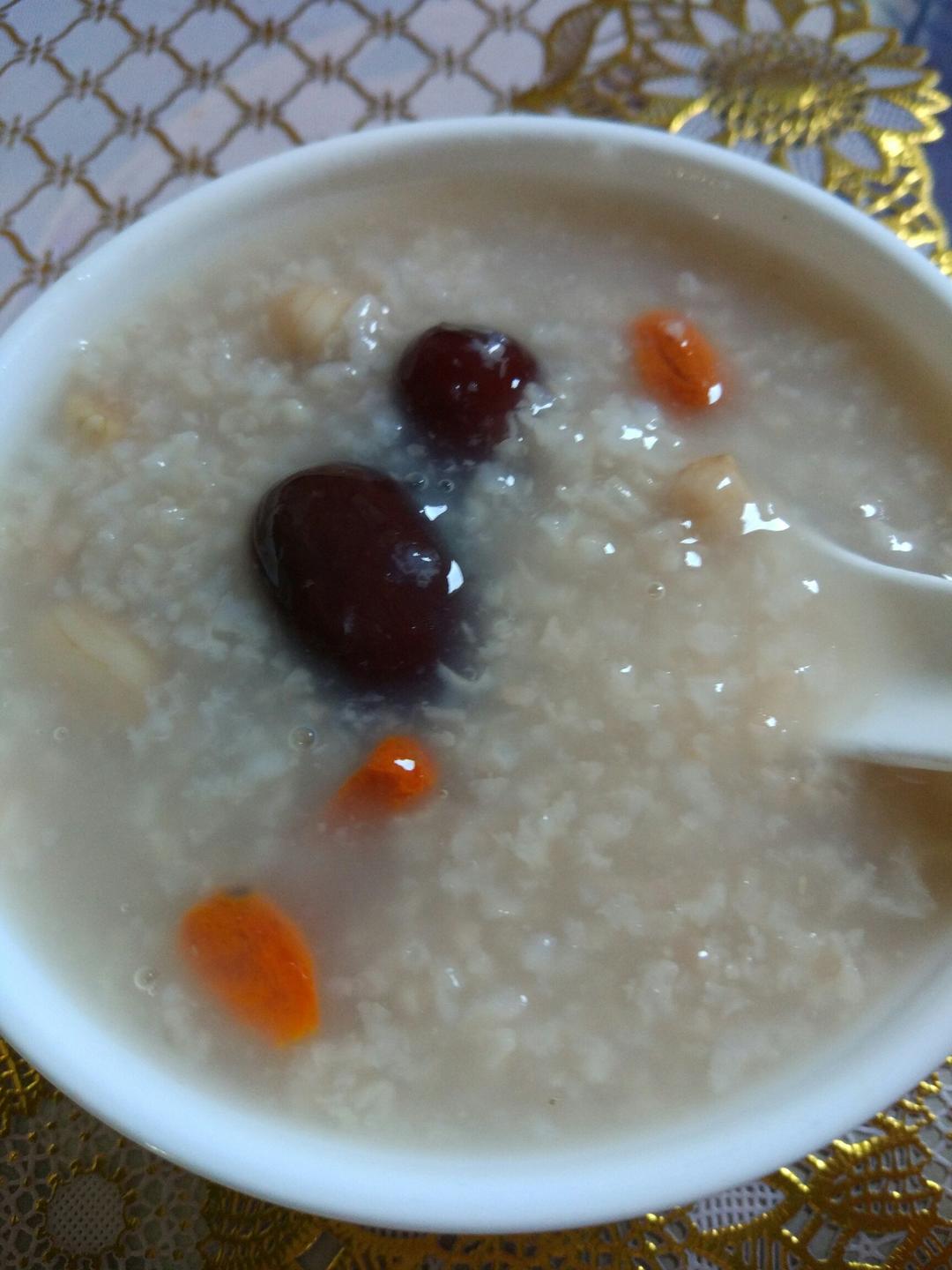 红枣花生粥