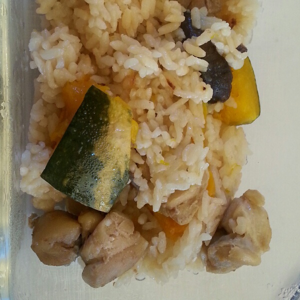 南瓜鸡肉饭