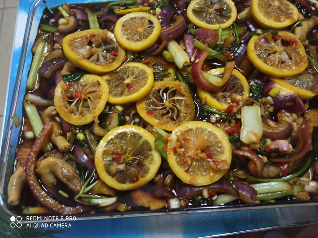 抖音网红百香果柠檬凤爪