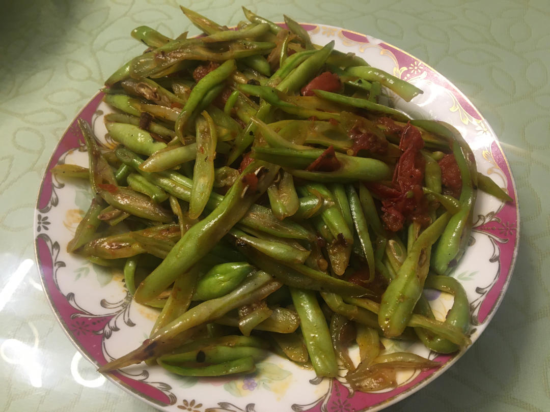比肉好吃百倍无敌下饭素炒豆角丝