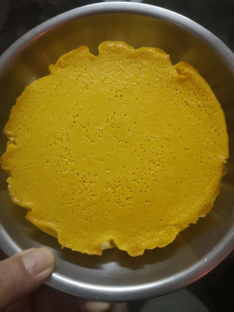 小仪熊猫做的南瓜牛奶布丁蛋糕