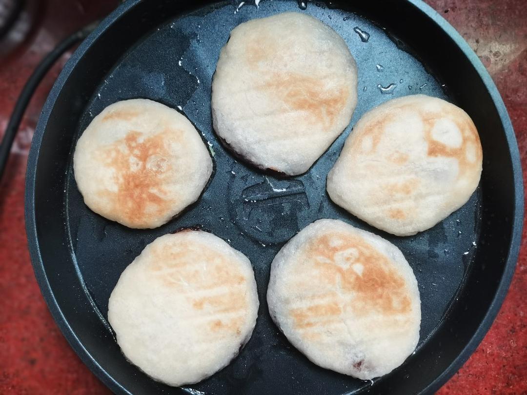 ㊙️东北糯米豆沙粘火勺 烫面法饼超级软 附虎口收拢法整形视频