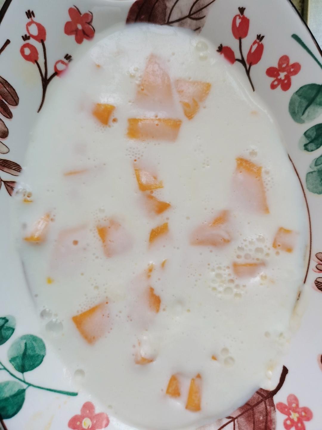 夏日必备小甜品🥭芒果布丁🍮超简单「学不会你来打我」