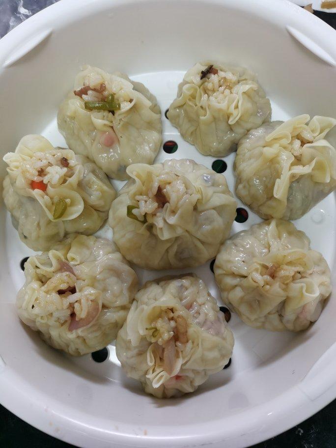 木木8388做的用饺子皮自做烧麦