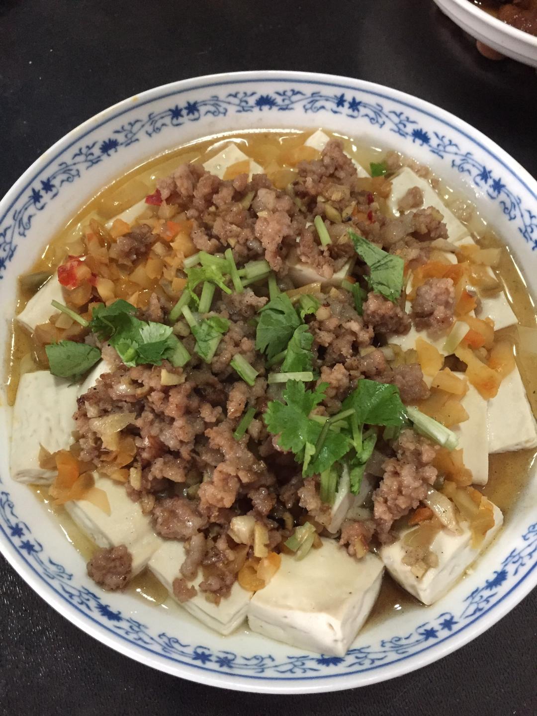 肉末蒸豆腐