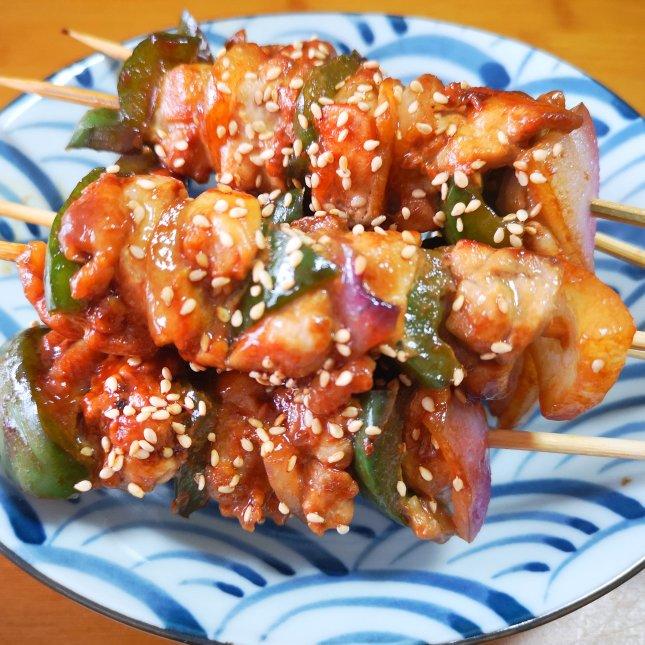 鸡肉串烧