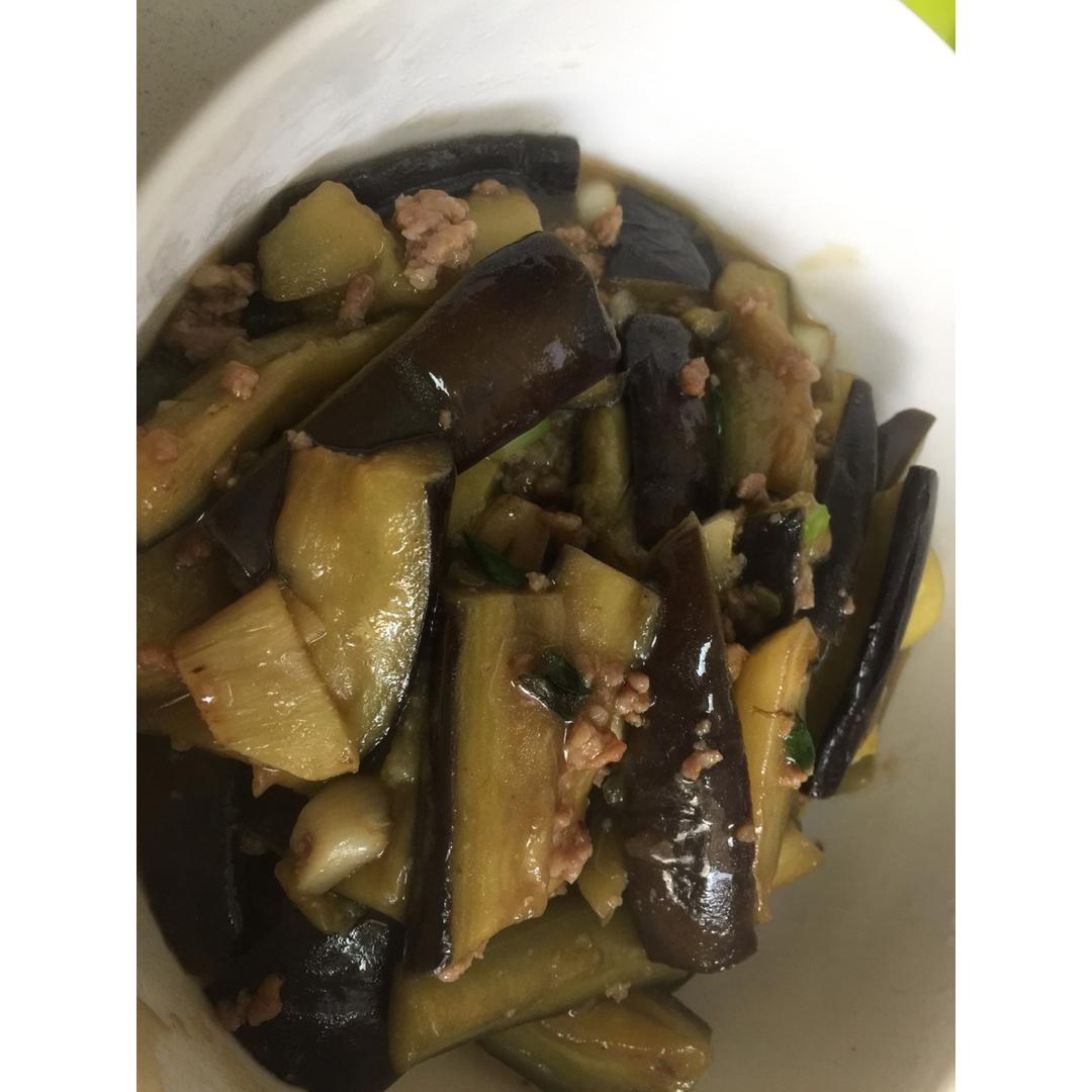 红烧肉沫茄子