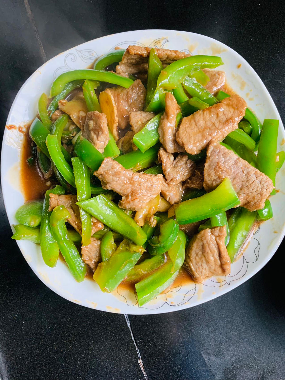 青椒炒牛肉片