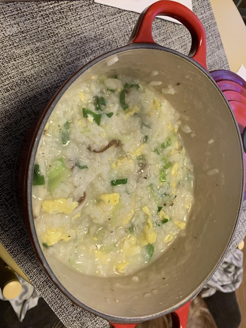 健康美味素食青菜粥