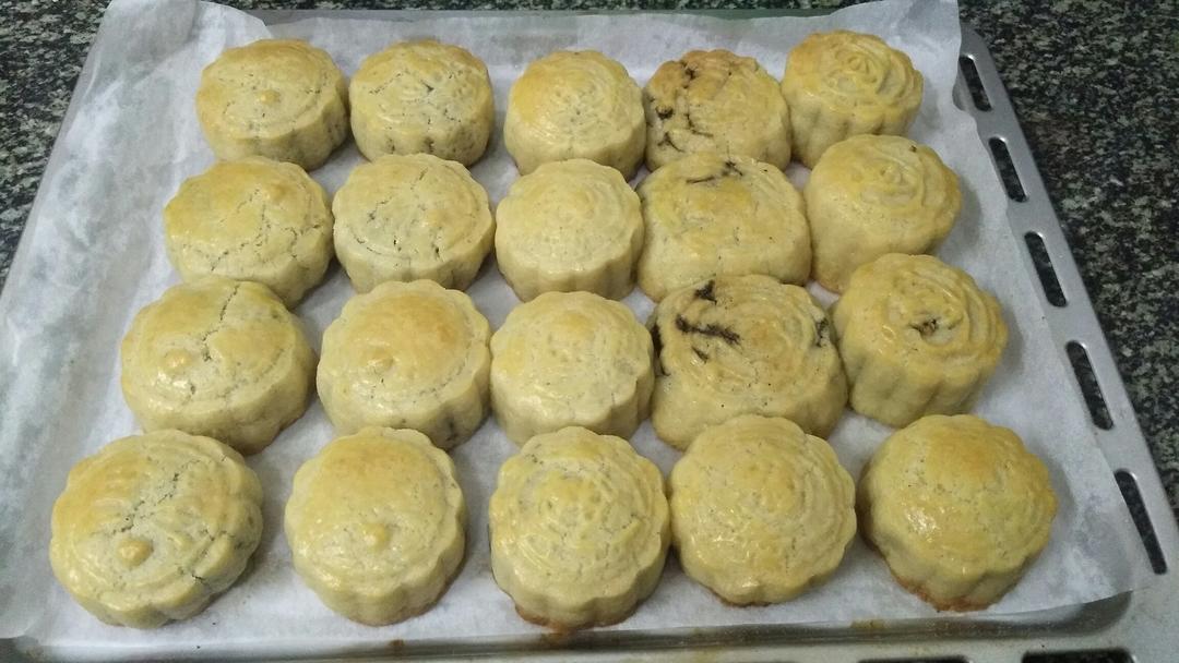 五仁月饼～不用转化糖浆的版本