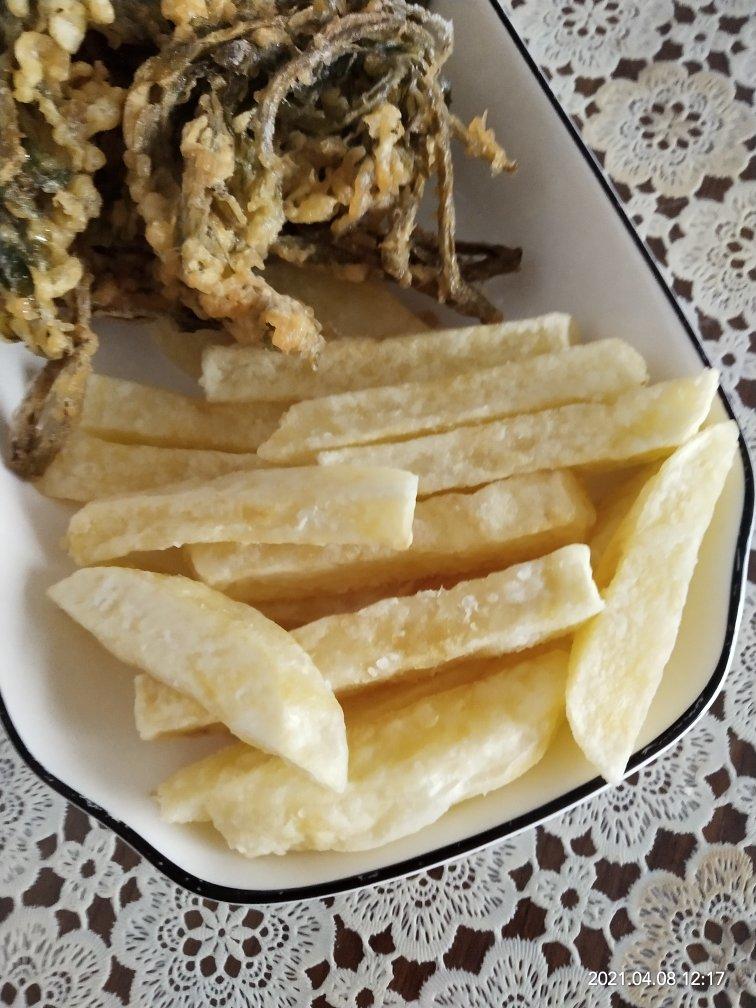 最简单炸薯条，比买的还好吃