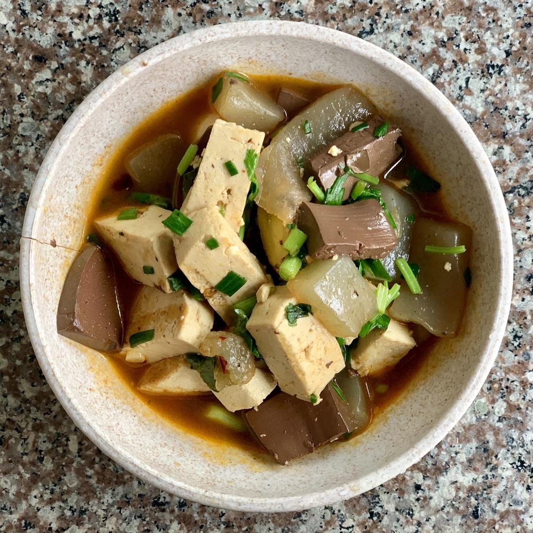 猪血豆腐