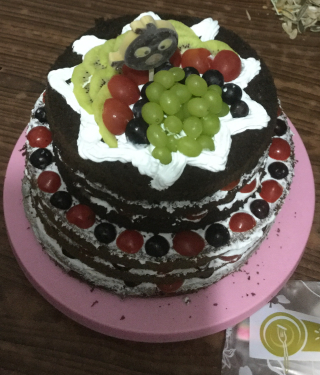 巧克力戚风裸蛋糕