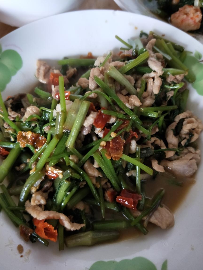 懒人水芹菜炒肉