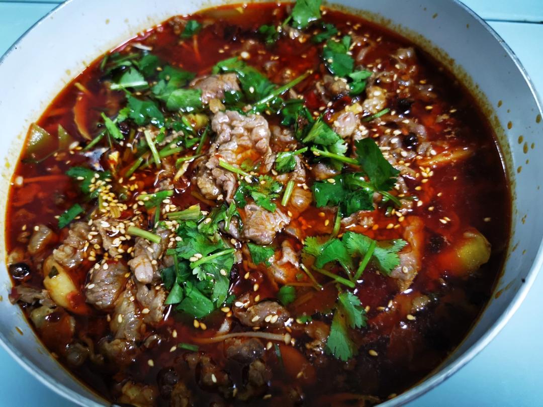 家庭版水煮牛肉片