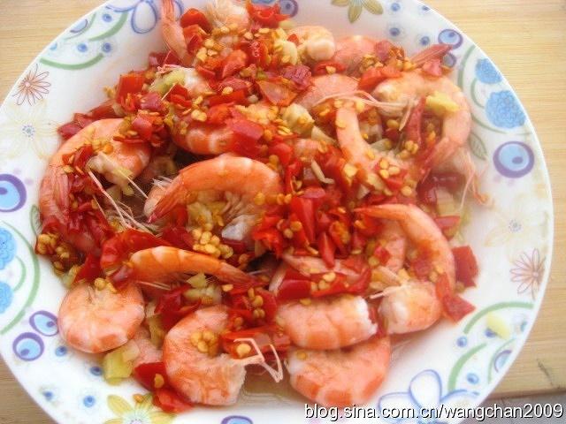 蒜蓉剁椒虾的做法