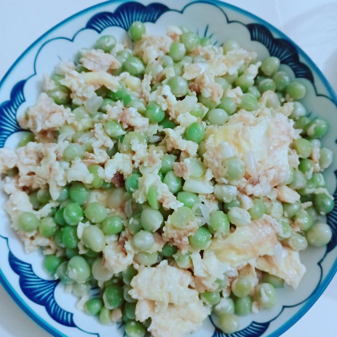 豌豆炒鸡蛋