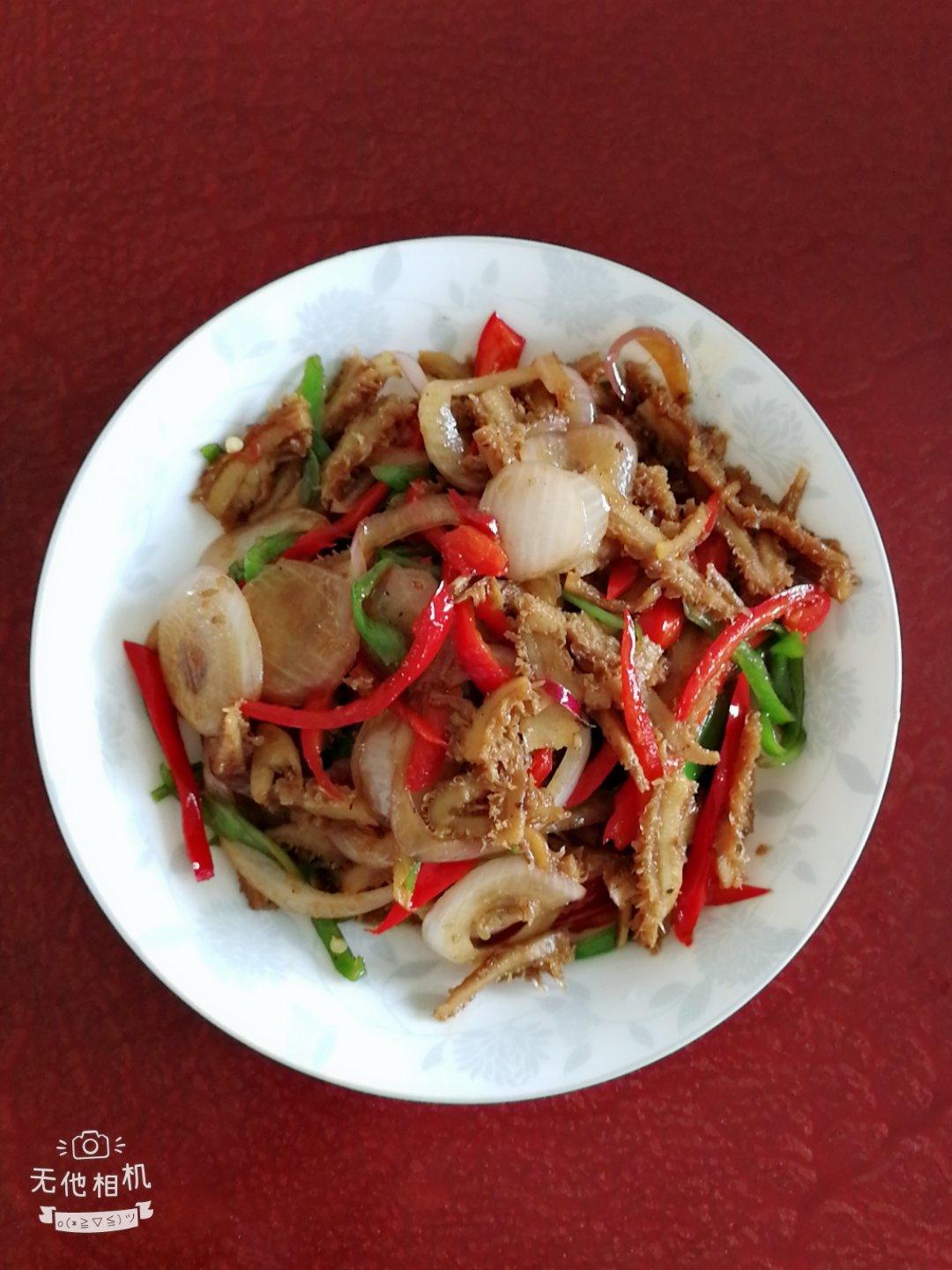 双椒炒牛肚丝