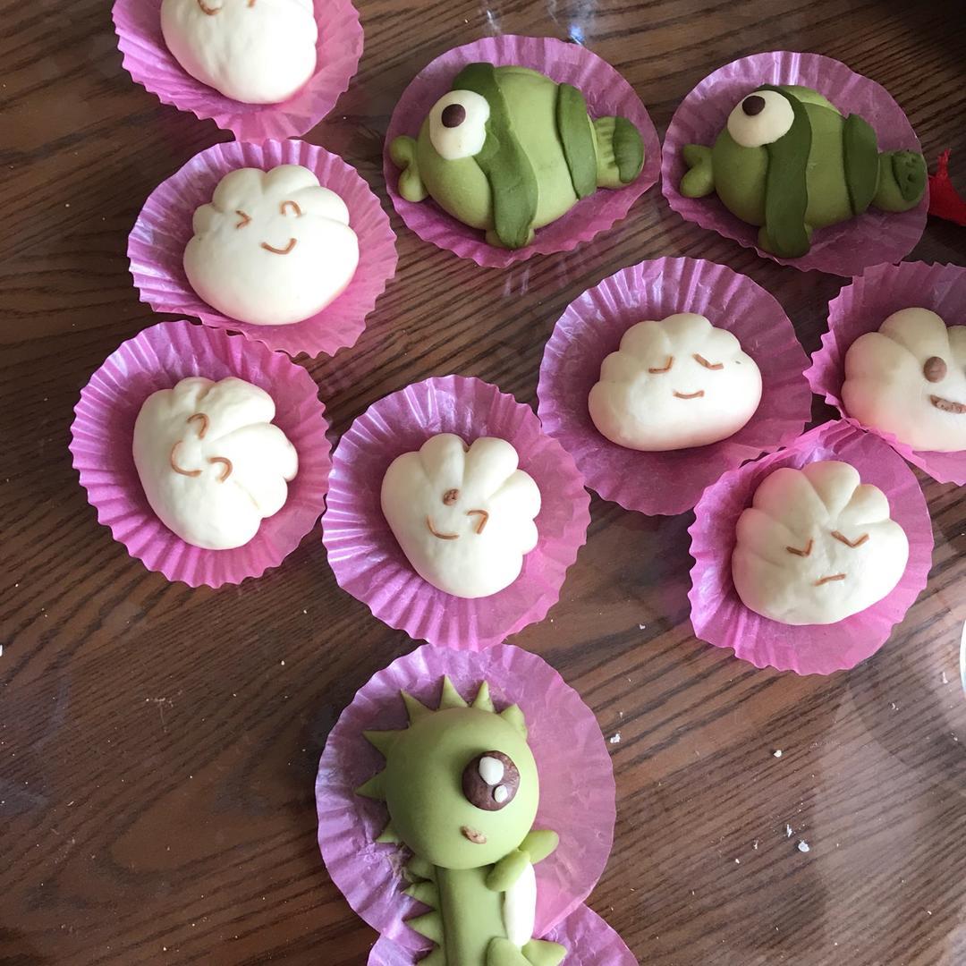 （原创）大眼萌恐龙叉烧包（侧面）