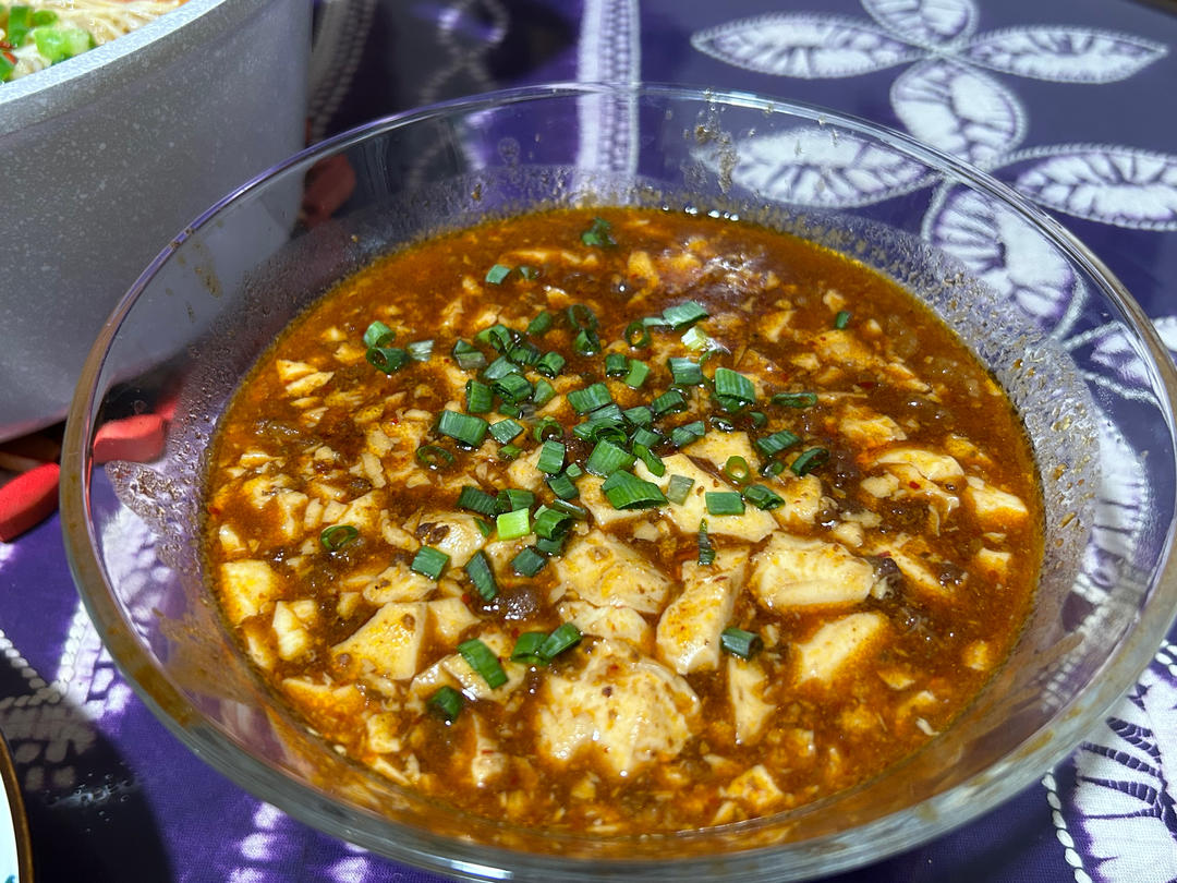 肉末内酯豆腐