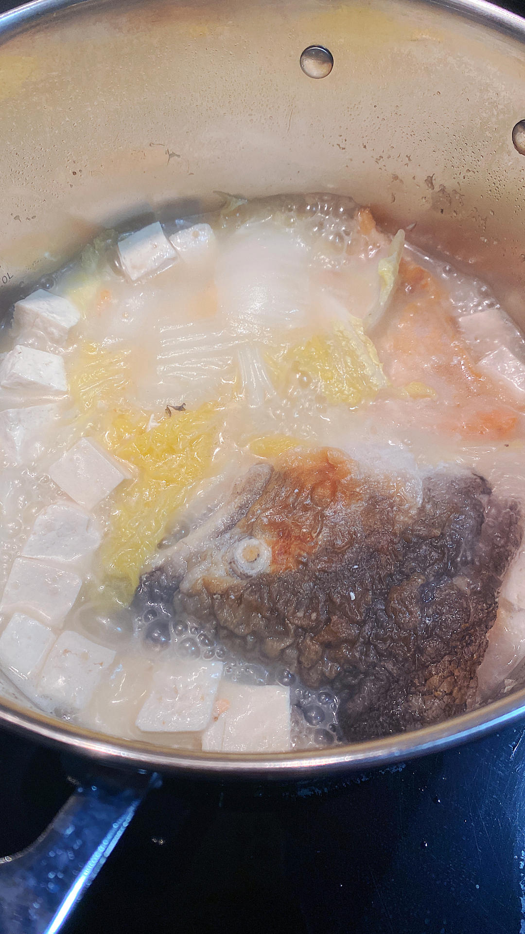 三文鱼头豆腐汤