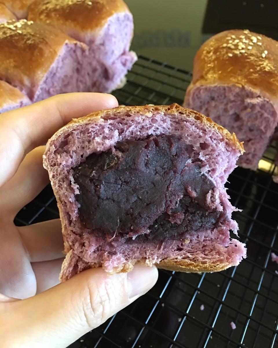 【紫薯馅】-面包机炒制健康的美味