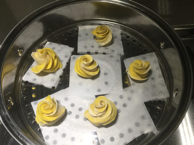 南瓜玫瑰花馒头
