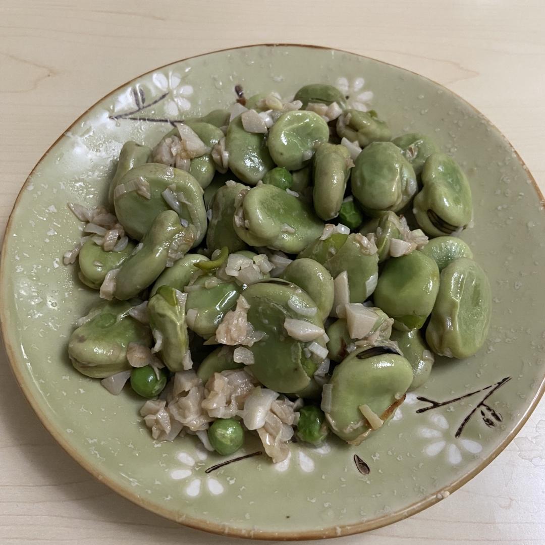 无比鲜美的葱油蚕豆