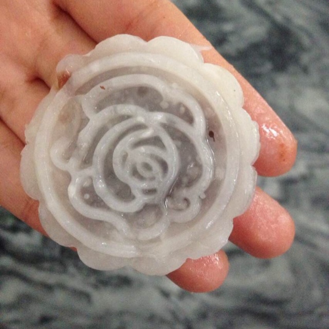 芝士奶黄水晶饼