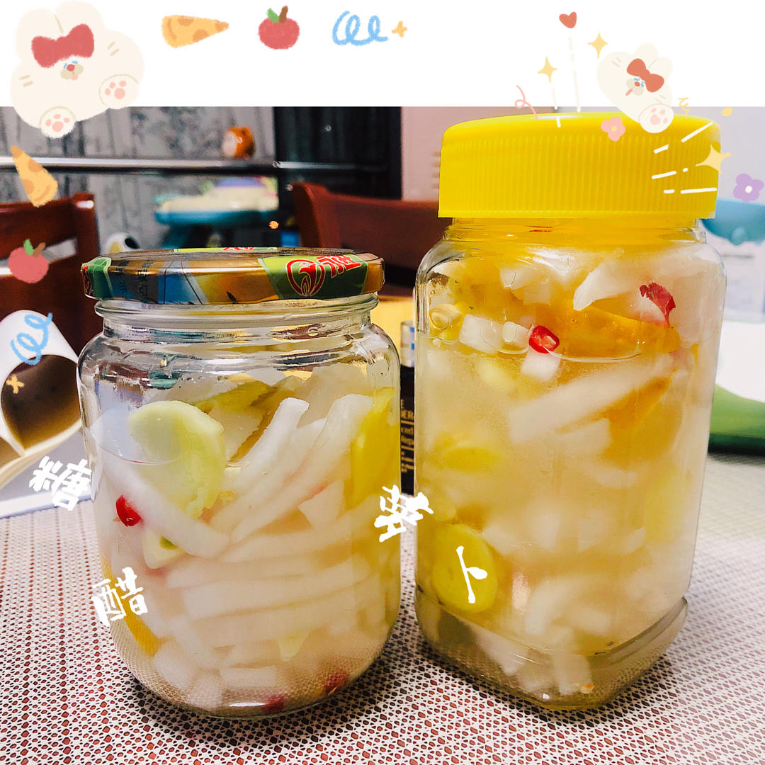 秘制糖醋爽脆腌萝卜条