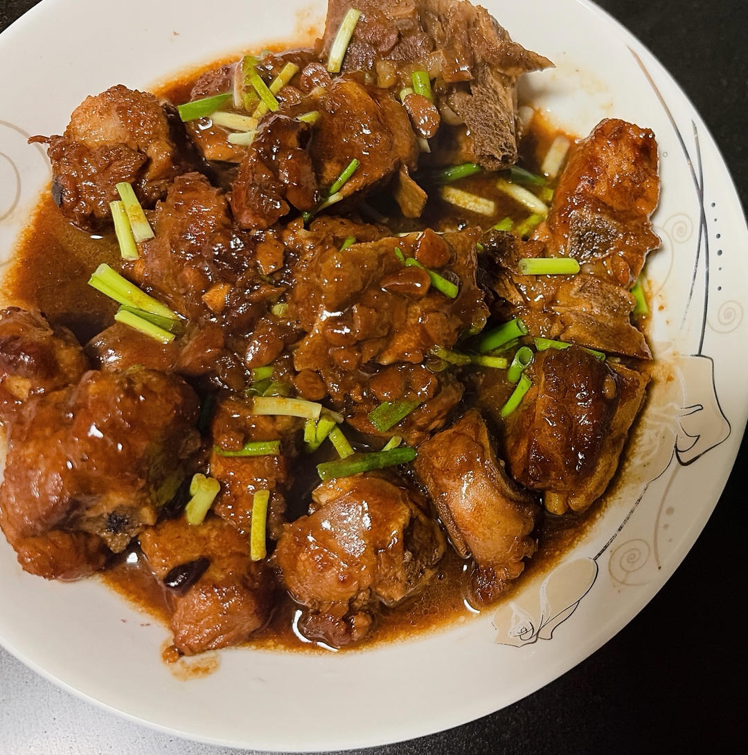 豆瓣酱炖排骨