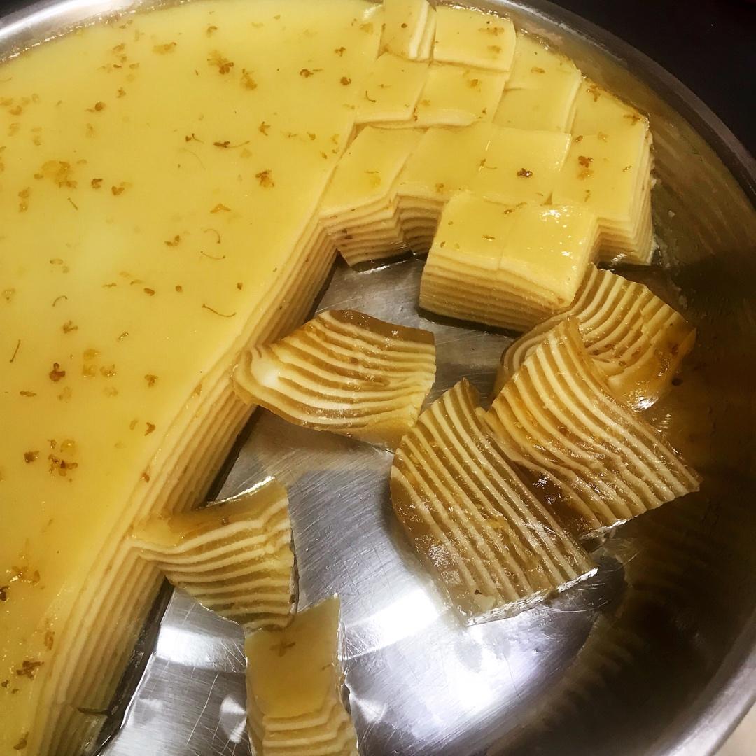 桂花椰汁千层糕(马蹄糕)