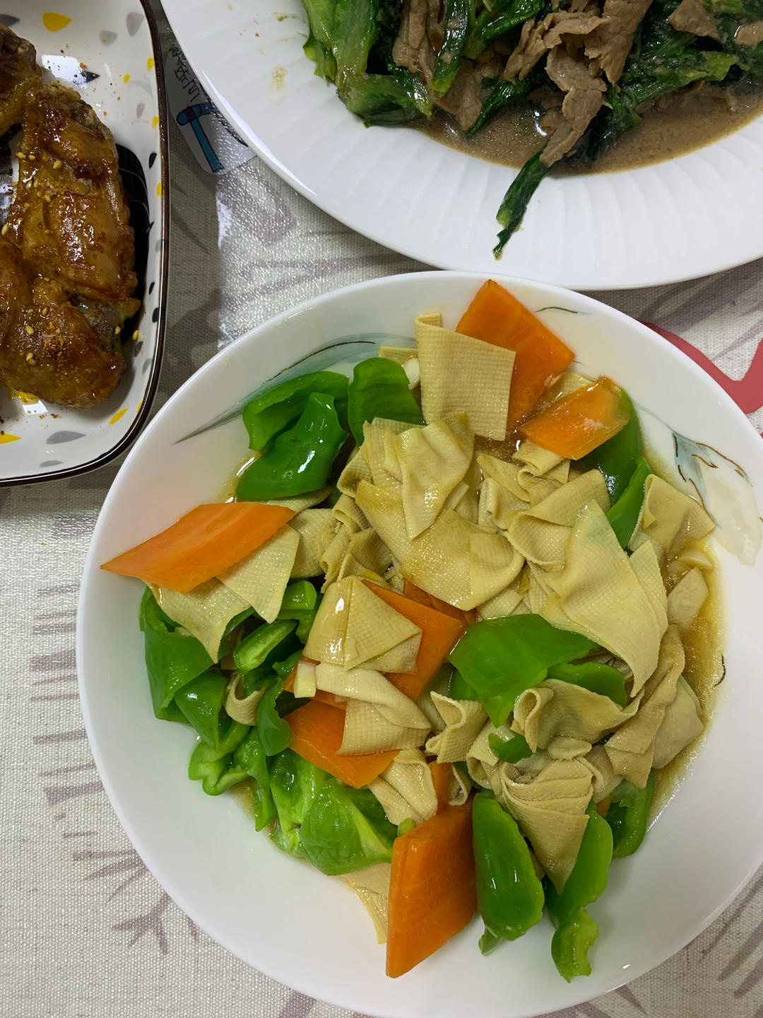 尖椒炒豆皮➕灵魂汤汁