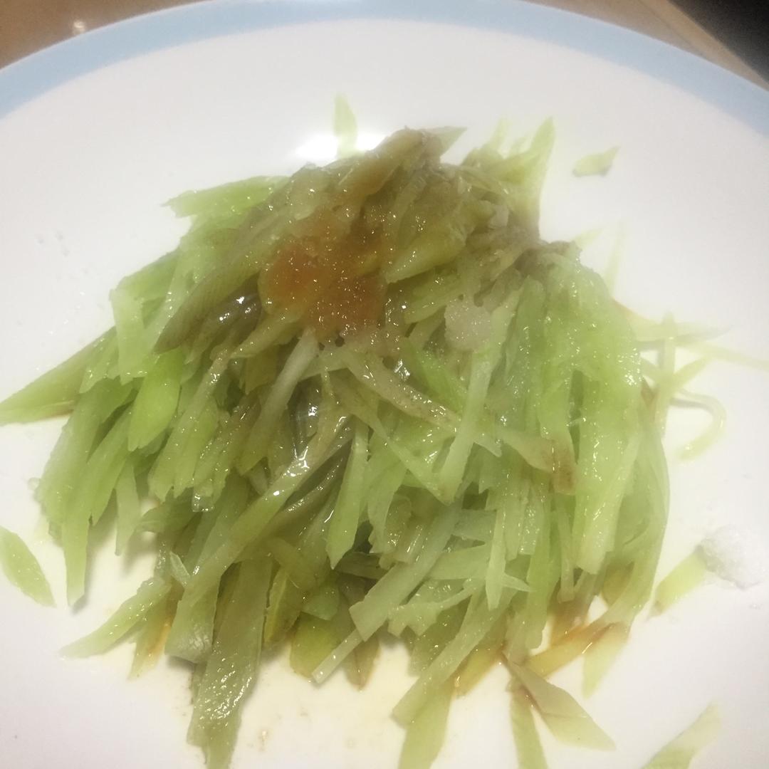 香菜拌莴笋