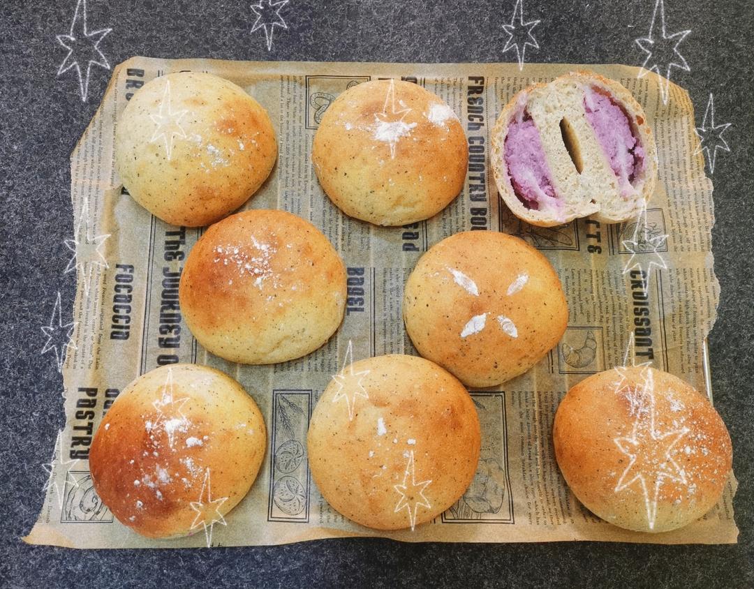 根本停不下来，超好吃的红茶芋泥软欧