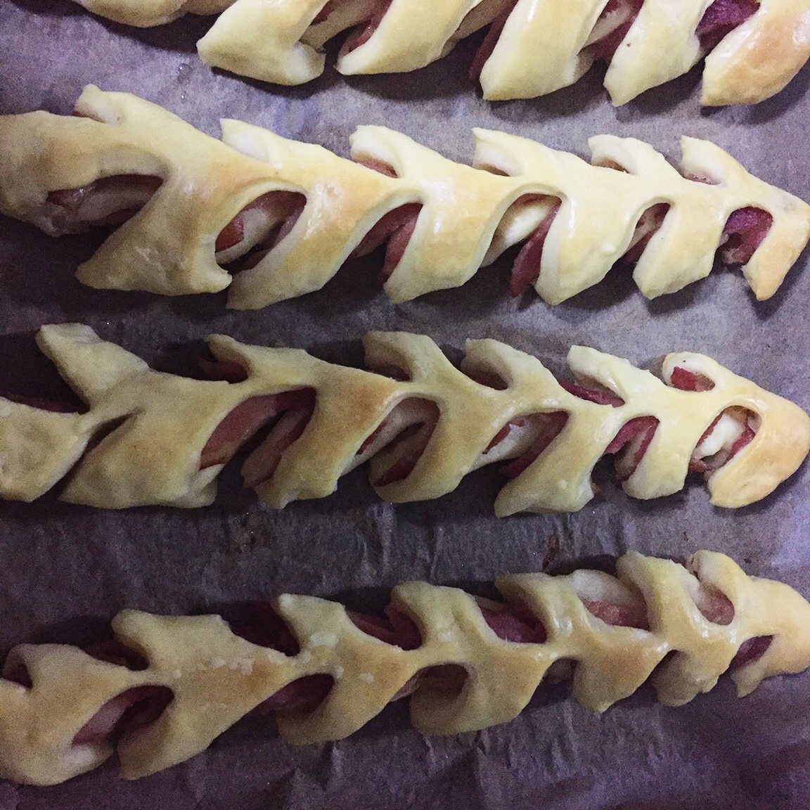 法式培根麦穗面包