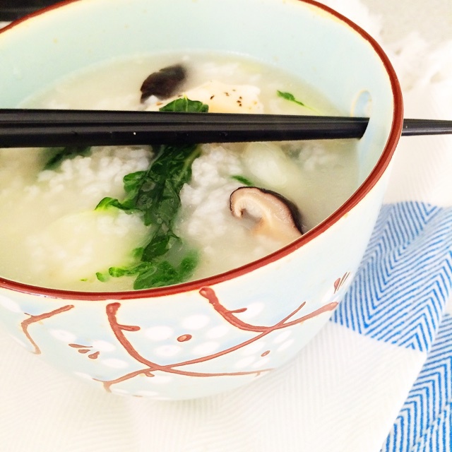 香菇鱼片粥