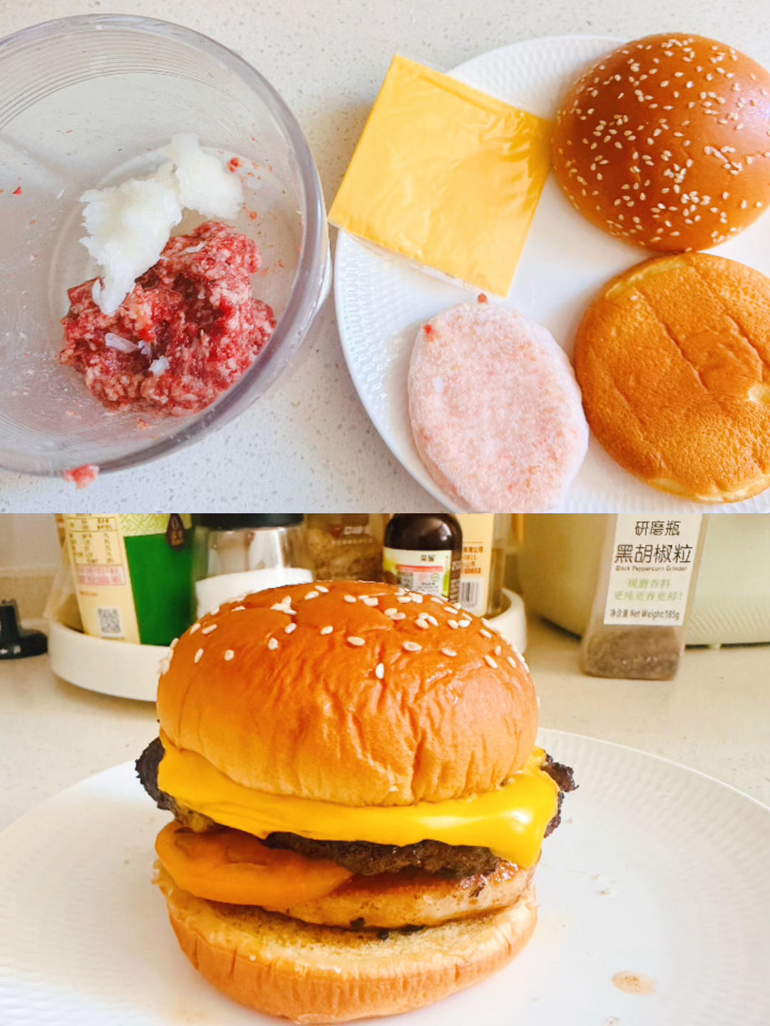牛肉汉堡 煎出香嫩多汁的牛肉饼