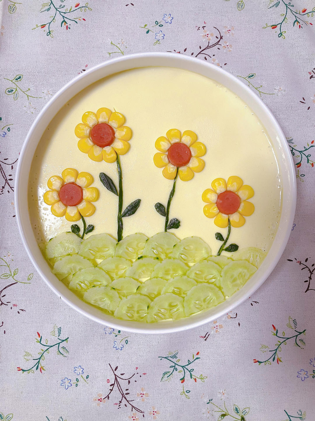 向日葵🌻蒸蛋｜松下JK180蒸烤箱菜谱