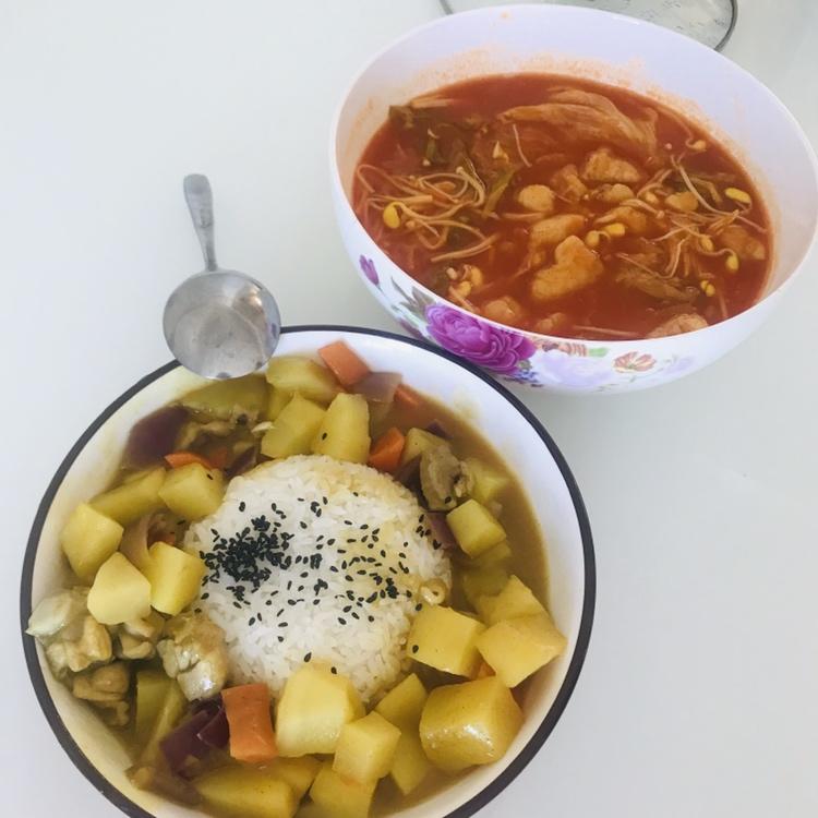咖喱鸡肉饭