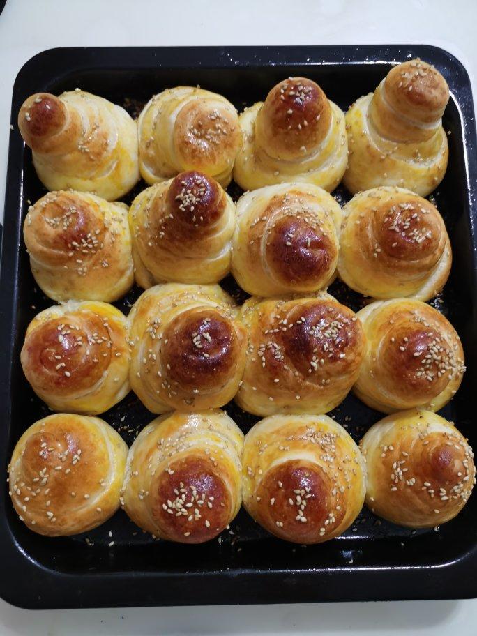 蜂蜜脆底小面包（蜂蜜奶香小餐包）